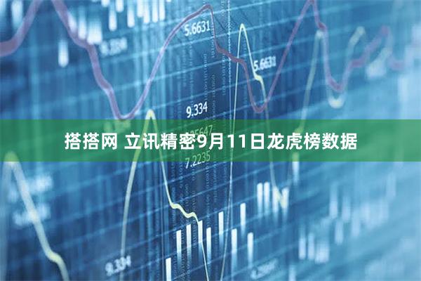 搭搭网 立讯精密9月11日龙虎榜数据