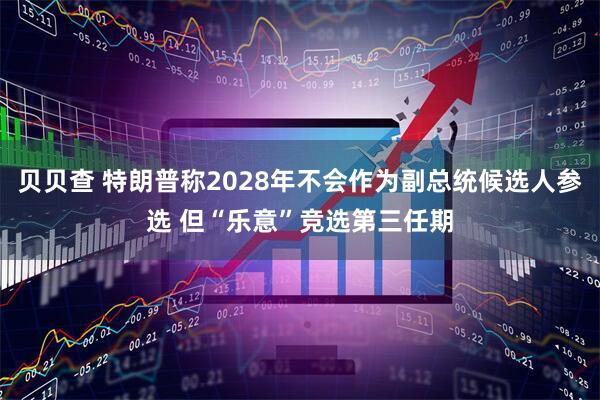 贝贝查 特朗普称2028年不会作为副总统候选人参选 但“乐意”竞选第三任期
